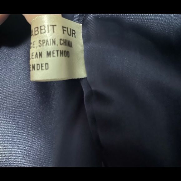 𝅺Vintage Mademoiselle rabbit fur jacket size medium. EUC. - Picture 4 of 8